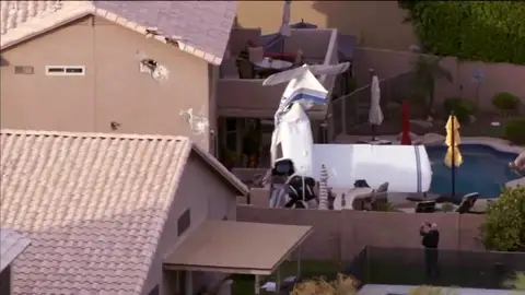 Avioneta estrellada Avioneta estrellada