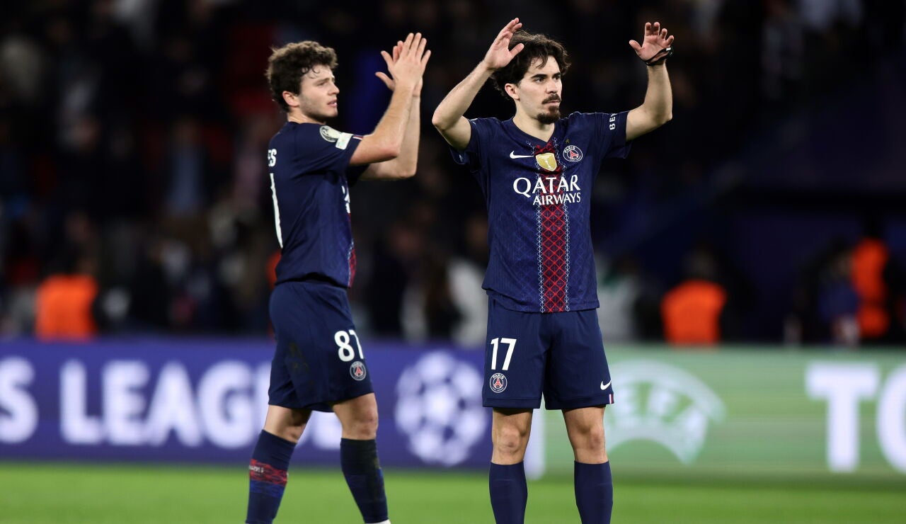 Vitinha, en el partido del playoff ante el M&oacute;naco