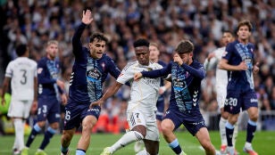 Vin&iacute;cius, en acci&oacute;n ante el Celta de Vigo