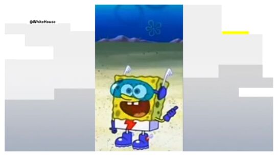 La propaganda de Trump: utiliza la imagen de Bob Esponja para promocionar sus ataques