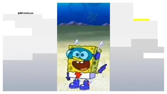 La propaganda de Trump: utiliza la imagen de Bob Esponja para promocionar sus ataques La propaganda de Trump: utiliza la imagen de Bob Esponja para promocionar sus ataques