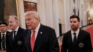 Donald Trump y Leo Messi en la Casa Blanca