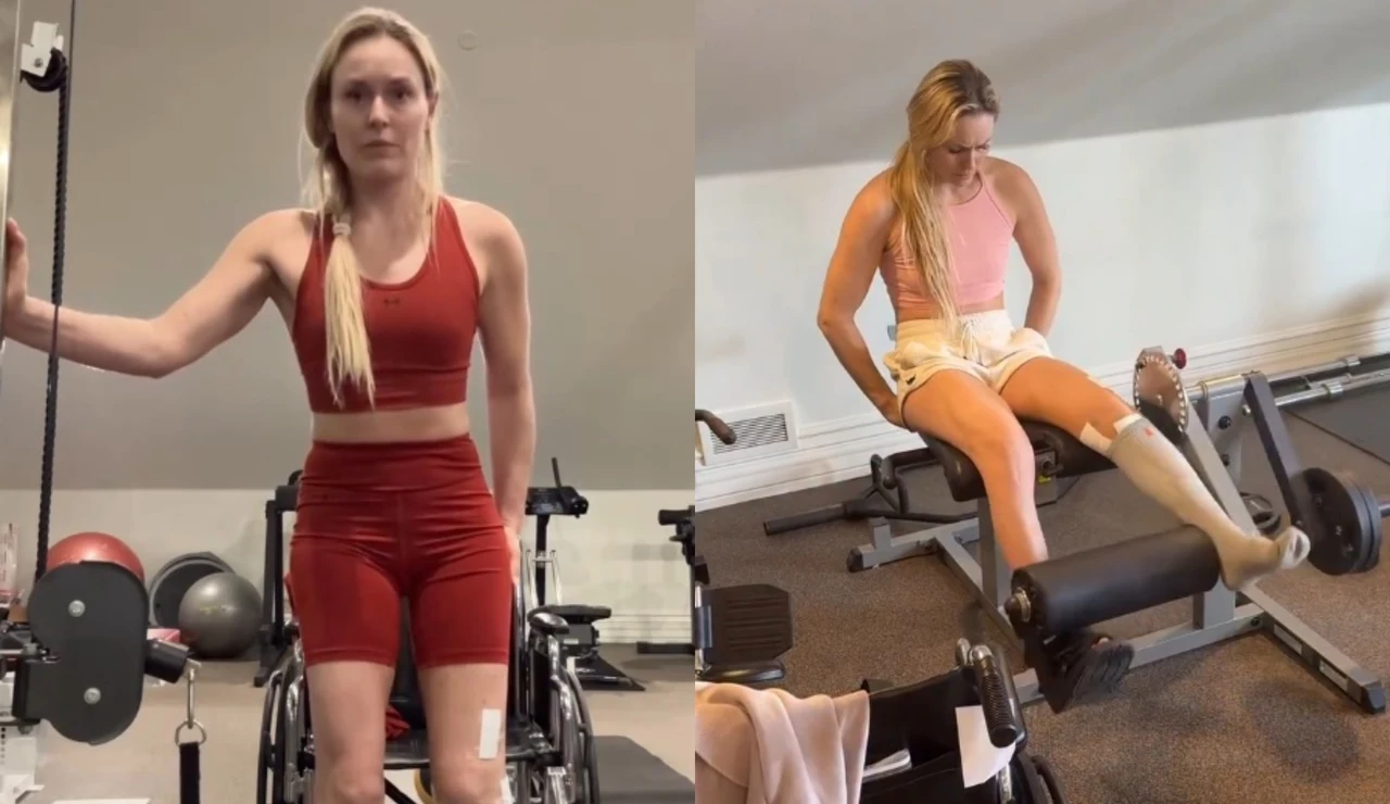 Lindsey Vonn, en plena recuperación