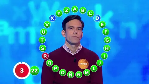 Javier, lastrado en El Rosco por el tiempo y por un tropiezo “repentino”: ¿le valdrá con 22 aciertos? Javier, lastrado en El Rosco por el tiempo y por un tropiezo “repentino”: ¿le valdrá con 22 aciertos?