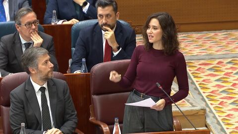 Isabel D&iacute;az Ayuso, en la Asamblea de Madrid