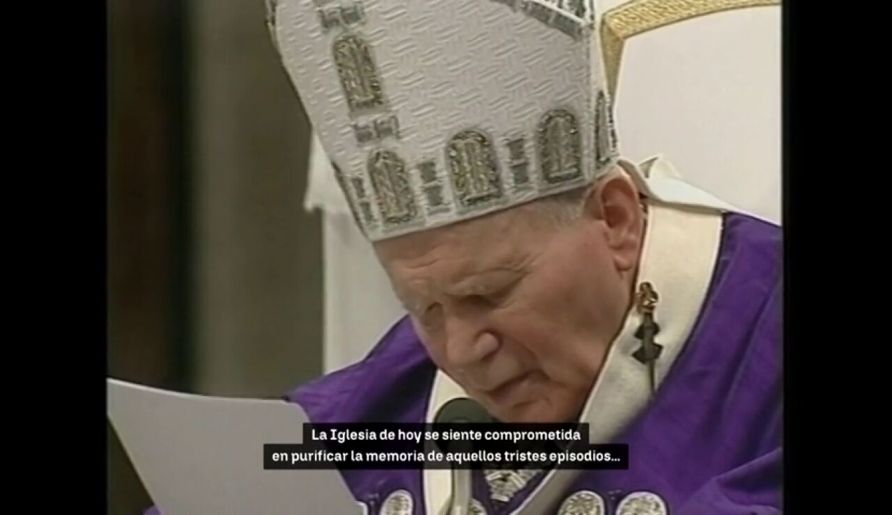 Juan Pablo II celebra misa por la Jornada del perd&oacute;n