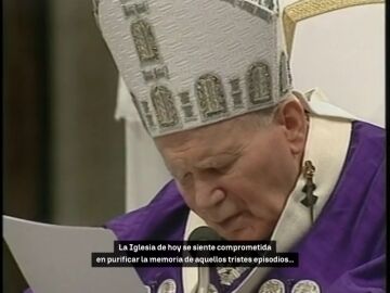 Juan Pablo II celebra misa por la Jornada del perd&oacute;n