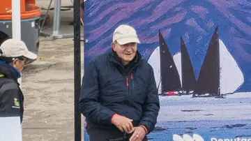 Imagen de archivo de Juan Carlos I en Sanxenxo. Imagen de archivo de Juan Carlos I en Sanxenxo.