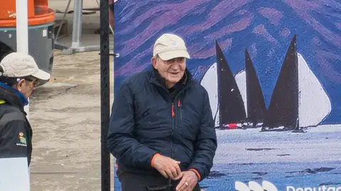 Imagen de archivo de Juan Carlos I en Sanxenxo. Imagen de archivo de Juan Carlos I en Sanxenxo.