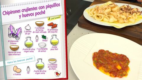 Ingredientes Chipirones crujientes con piquillos