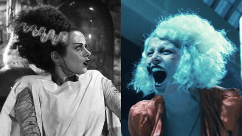 La novia de Frankenstein y Jessie Buckley en ¡La novia!