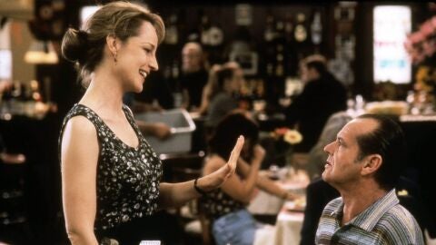 Helen Hunt (Carol Conelly) y Jack Nicholson (Melvin Duvall) en Mejor...imposible