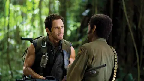 Ben Stiller y Robert Downey Jr. en Tropic Thunder Ben Stiller y Robert Downey Jr. en Tropic Thunder