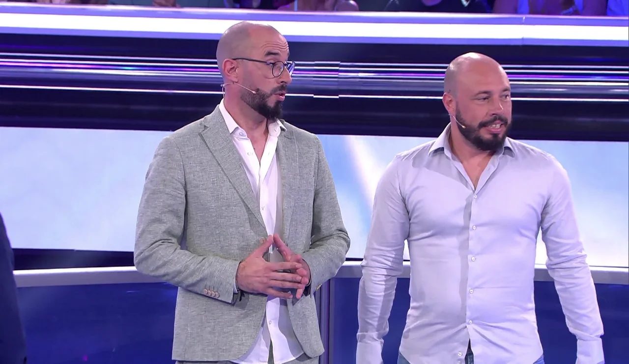 Charlie y Raúl, concursantes de Atrapa un millón