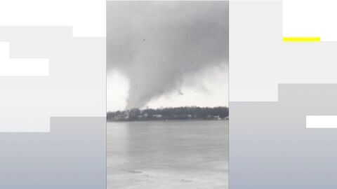 Imagen del tornado en Michigan