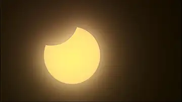 Imagen de archivo de un eclipse. Imagen de archivo de un eclipse.