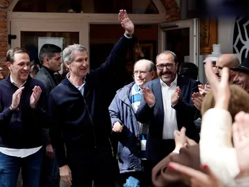 El presidente del Partido Popular, Alberto Núñez Feijóo, interviene este mediodía en un mitin en Tordesillas El presidente del Partido Popular, Alberto Núñez Feijóo, interviene este mediodía en un mitin en Tordesillas