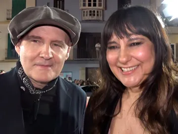 Juan Aguirre y Eva Amaral en el Festival de Málaga Juan Aguirre y Eva Amaral en el Festival de Málaga