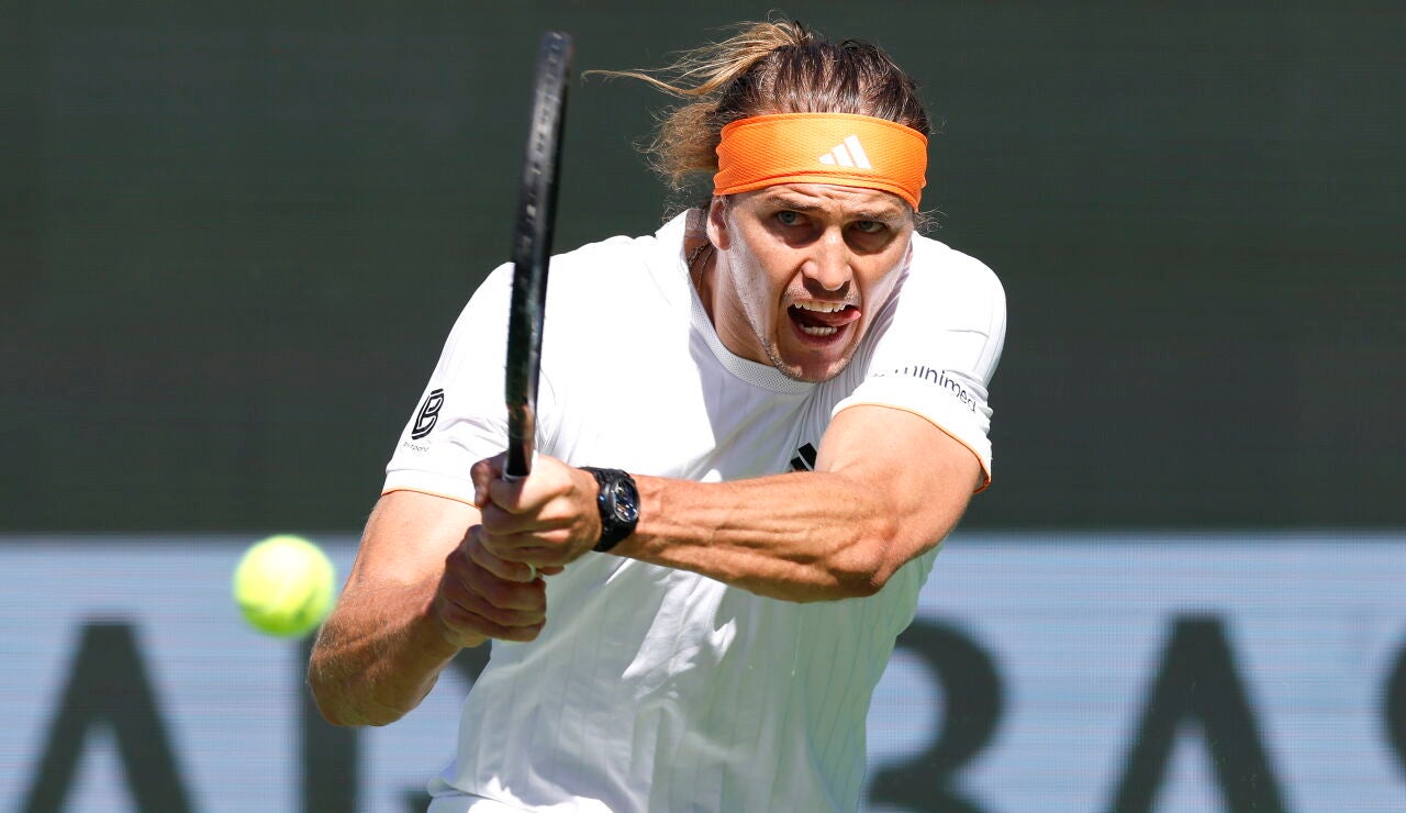 Alexander Zverev, en su partido ante Brandon Nakashima