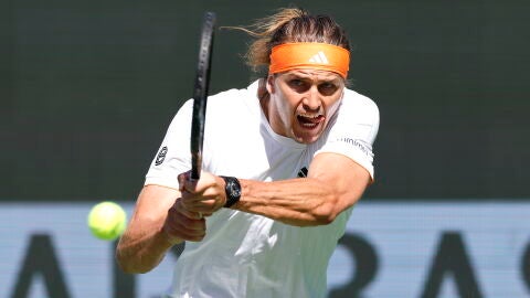 Alexander Zverev, en su partido ante Brandon Nakashima