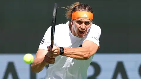 Alexander Zverev, en su partido ante Brandon Nakashima Alexander Zverev, en su partido ante Brandon Nakashima