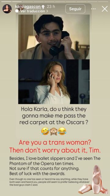 Karla Sofía Gascón vía Instagram