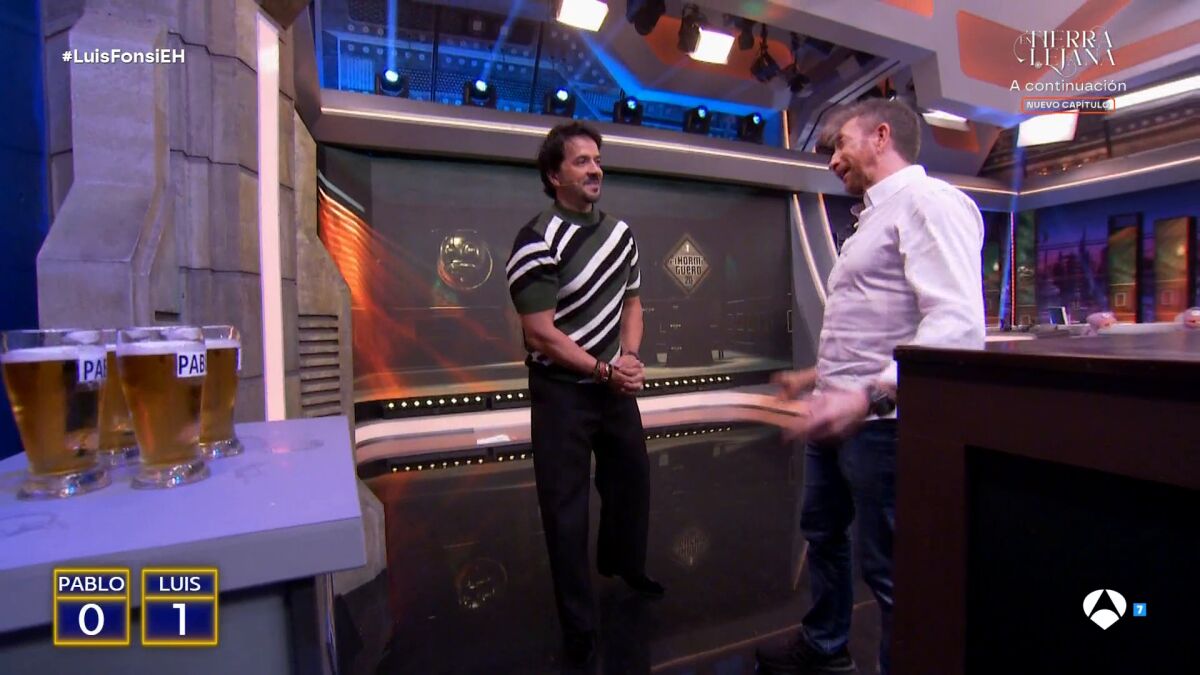 ¡Competición cervecera! Pablo Motos reta a Luis Fonsi en El Hormiguero