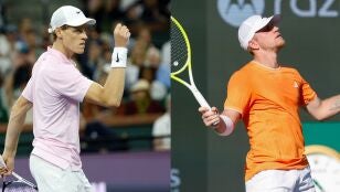 Jannik Sinner y Alejandro Davidovich, en Indian Wells