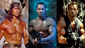 Arnold Schwarzenegger en Conan, Comando y Predator Arnold Schwarzenegger en Conan, Comando y Predator