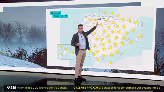 S&aacute;bado con viento, fr&iacute;o y hasta nevadas. Volvemos al invierno. 