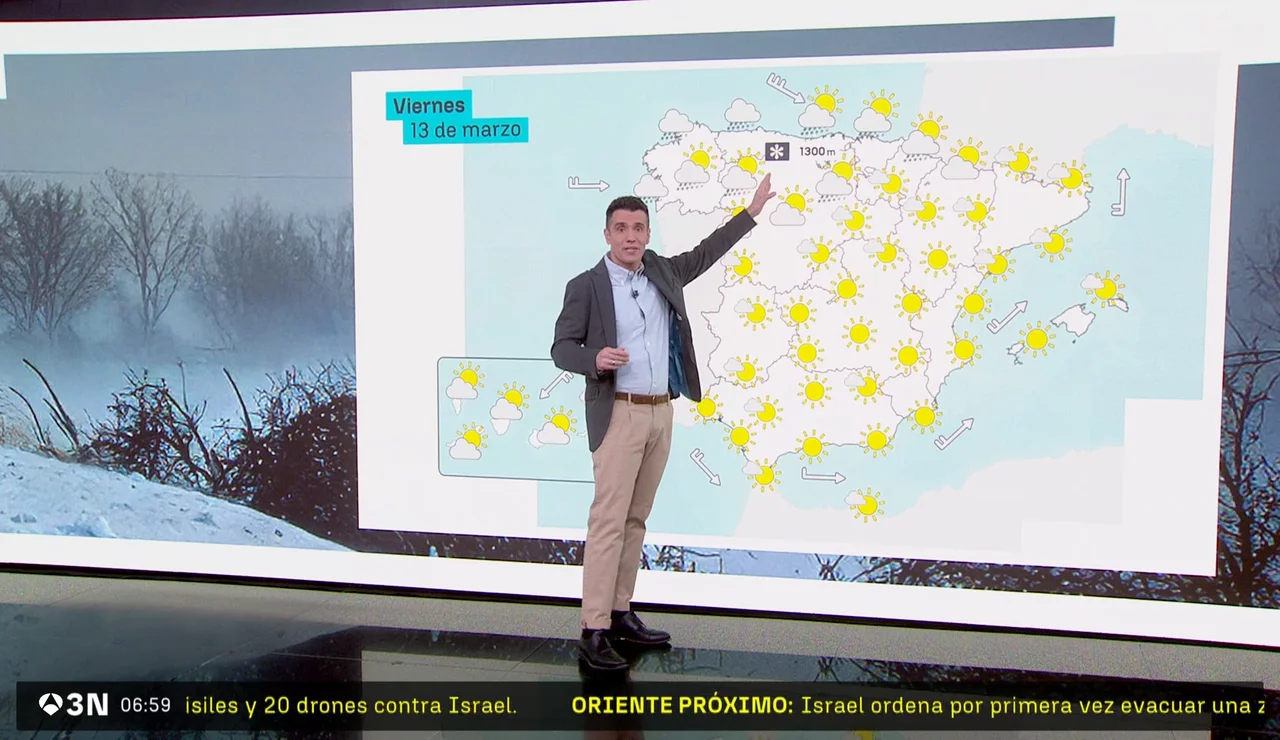 Sábado con viento, frío y hasta nevadas. Volvemos al invierno.