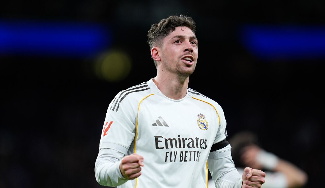 Valverde celebra su gol ante el Elche