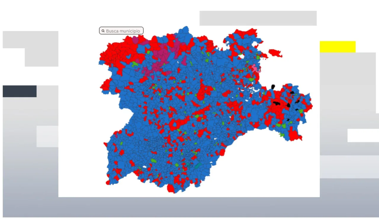 Mapa porcentual Castilla y León