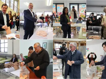 Votan los candidatos a las elecciones de Castilla y León Votan los candidatos a las elecciones de Castilla y León