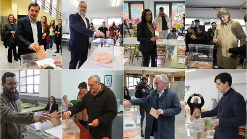 Votan los candidatos a las elecciones de Castilla y León Votan los candidatos a las elecciones de Castilla y León