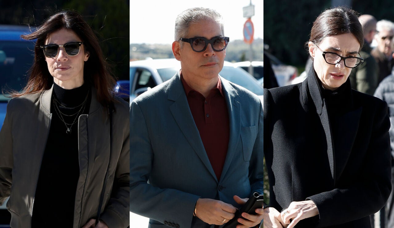 Maribel Verd&uacute;, Boris Izaguirre y Paz Vega, en el velatorio de Gemma Cuervo