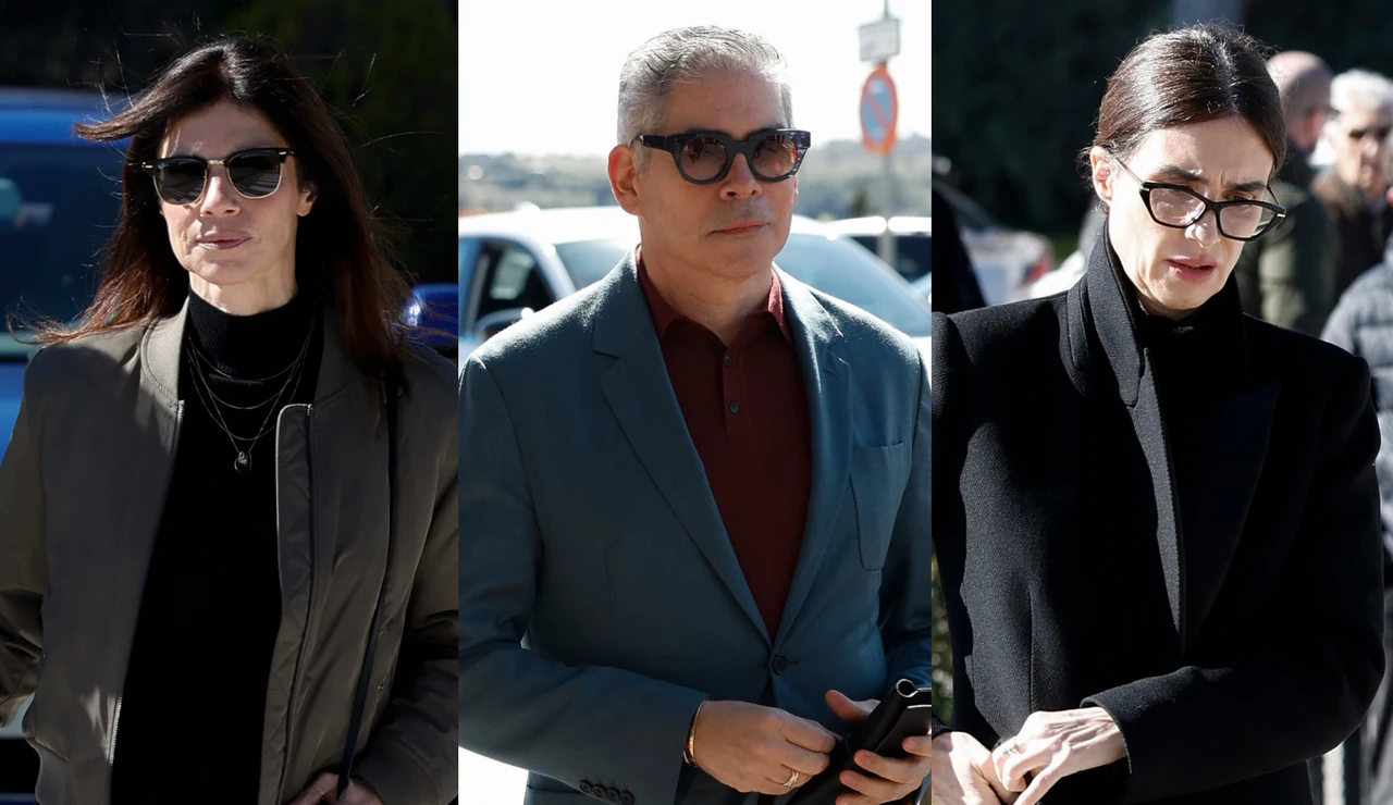 Maribel Verdú, Boris Izaguirre y Paz Vega, en el velatorio de Gemma Cuervo