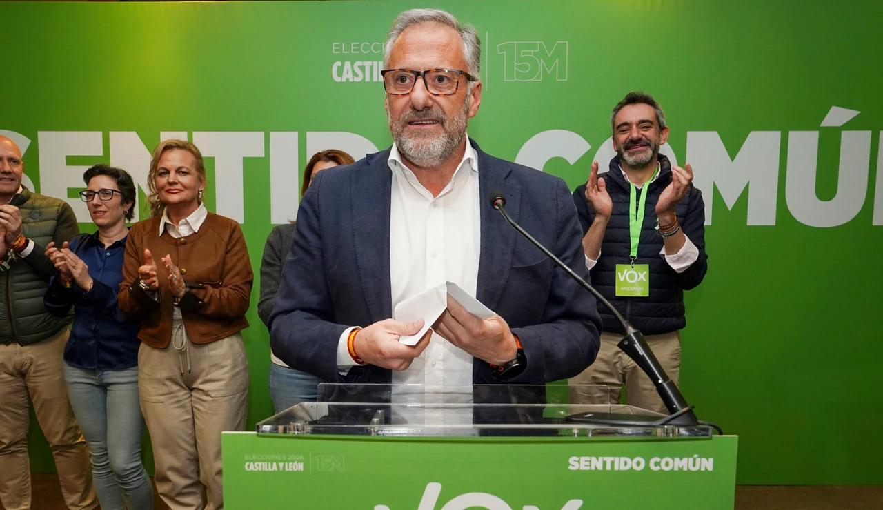 El candidato de Vox a la presidencia de la Junta de Castilla y León, Carlos Pollán