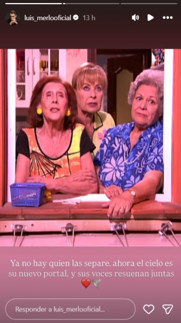 La despedida de Luis Merlo a Gemma Cuervo