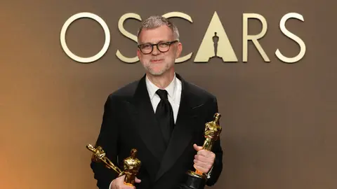 Paul Anderson tras ganar el Oscar por Una batalla tras otra Paul Anderson tras ganar el Oscar por Una batalla tras otra