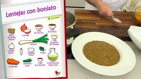 Ingredientes Lentejas con boniato Ingredientes Lentejas con boniato
