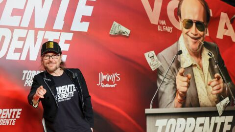 Santiago Segura en la premiere de Torrente, presidente