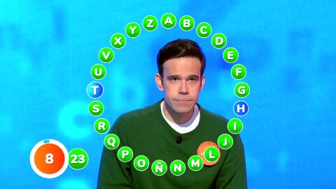 Alejandro da v&iacute;a libre a Javier para que luche por el bote: &iexcl;a s&oacute;lo dos letras en El Rosco!