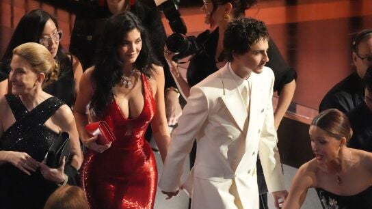 Timoth&eacute;e Chalamet y Kylie Jenner en la gala de Los Oscar 2026