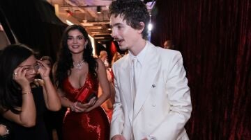 Timoth&eacute;e Chalamet y Kylie Jenner en la gala de Los Oscar 2026