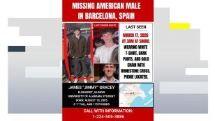  Jimmy Gracey, un joven de Chicago desaparecido en Barcelona