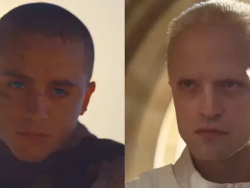 Timothée Chalamet y Robert Pattinson en Dune Parte tres Timothée Chalamet y Robert Pattinson en Dune Parte tres