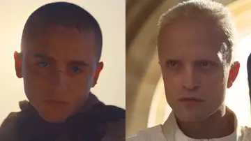 Timothée Chalamet y Robert Pattinson en Dune Parte tres Timothée Chalamet y Robert Pattinson en Dune Parte tres