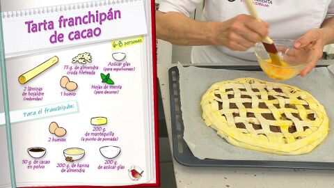 Ingredientes Tarta franchipán de cacao