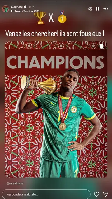 Publicación en el IG de Moussa Niakhaté Publicación en el IG de Moussa Niakhaté